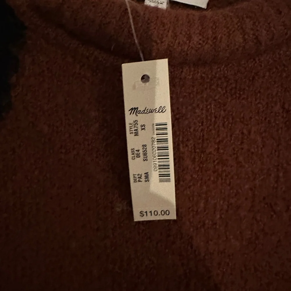 Madewell Leopard Intarsia Fulton Pullover Sweater - Picture 3 of 7
